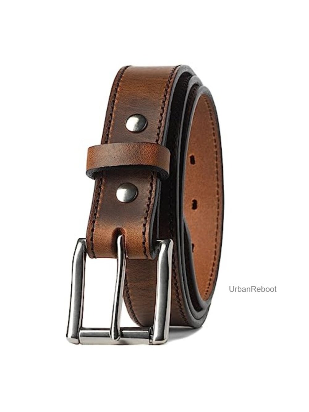 Full Grain Leather Belt for Men 1.25" Made in USA